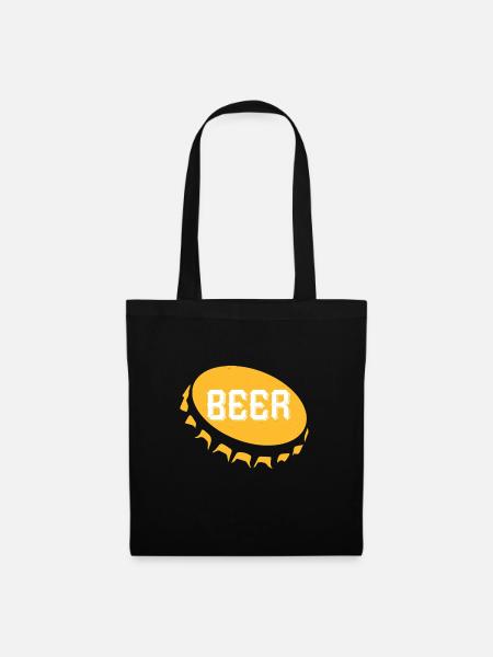 Bier - Stoffbeutel - Schwarz