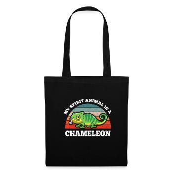 Retro Vintage My Spirit Animal Is A Chameleon - Tote Bag - black - Front