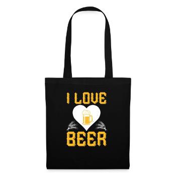 I love beer - Tote Bag - black - Front