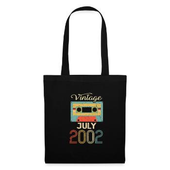 Cadeau 20ème anniversaire 2002 Juillet 20 ans - Sac en tissu - noir - Devant