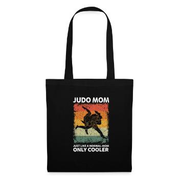 Judo Mom Mutter Mama Kampfsport MMA Jiu Jitsu - Stoffbeutel - Schwarz - Vorne