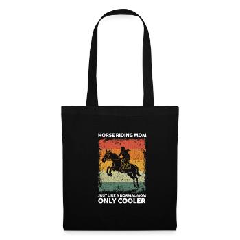 Horse Riding Mom Like A Normal Mom Only Cooler - Stoffbeutel - Schwarz - Vorne