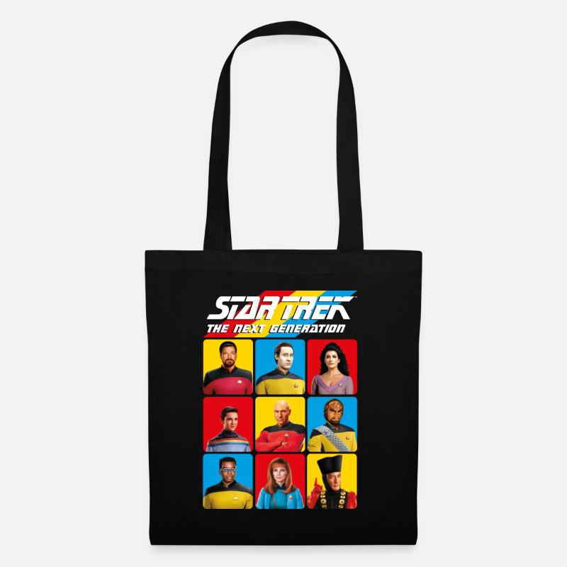 Star Trek The Next Generation Characters - Tote Bag - black