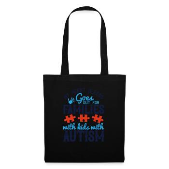 Mon cœur saigne, sort pour les familles avec enfants - Sac en tissu - noir - Devant