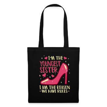 I'm The Youngest Sister Rules Don't Apply To Me - Tote Bag - black - Front