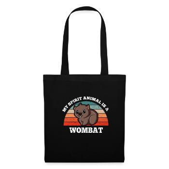 Retro Vintage My Spirit Animal Is A Wombat - Tote Bag - black - Front