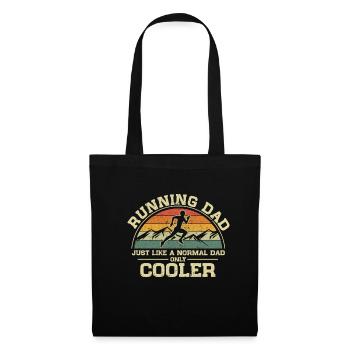 Courir papa comme un papa normal seulement plus cool - Sac en tissu - noir - Devant