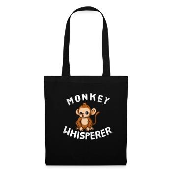 Funny Monkey Lover Monkey Whisperer - Tote Bag - black - Front