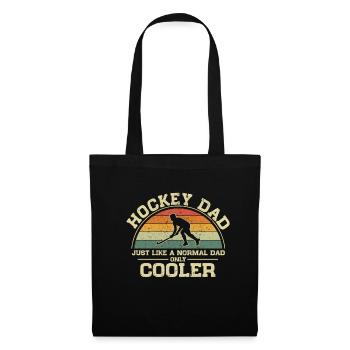 Hockey Papa Comme un papa normal Seulement plus cool - Sac en tissu - noir - Devant