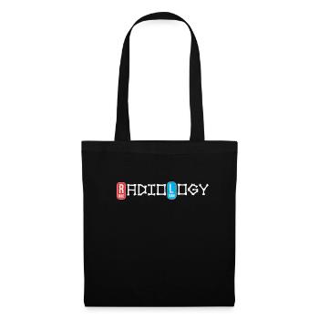 Radiologue Disant Hôpital Artzhelfer Röntgen - Sac en tissu - noir - Devant
