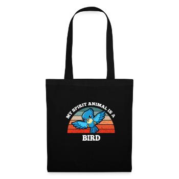 Birder Vogelbeobachter My Spirit Animal Is A Bird - Stoffbeutel - Schwarz - Vorne