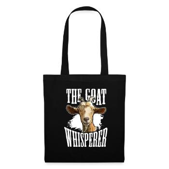 Chèvre Whisperer Chèvre Chuchoteur Chèvre Ferme - Sac en tissu - noir - Devant