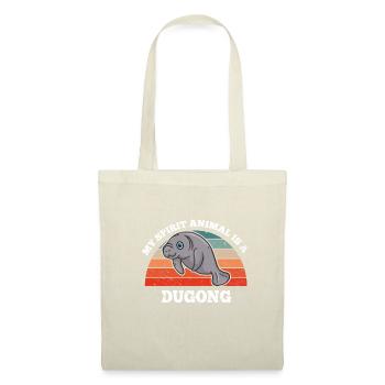 Sceau de lamantin Mon animal spirituel est un dugong - Sac en tissu - nature - Devant