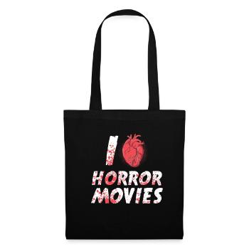 J’adore Horror Movie Night Horror Movie Halloween - Sac en tissu - noir - Devant