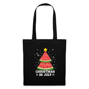 Christmas July Watermelon X-Mas Tree Fruit Summer - Tote Bag - black - Front
