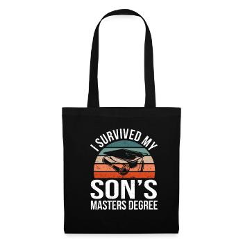 J’ai survécu au certificat de fin d’études de maîtrise de mon fils - Sac en tissu - noir - Devant