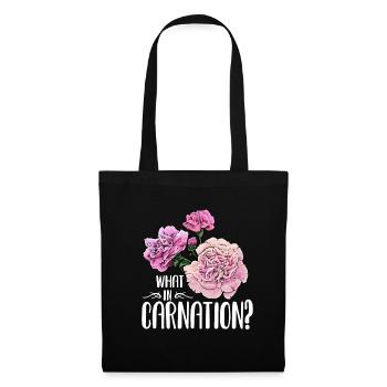 Fleuriste Amateurs de fleurs Œillets Fleurs Jardinier - Sac en tissu - noir - Devant