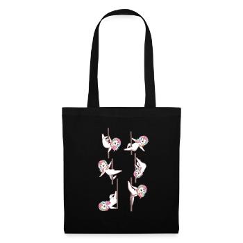 Licorne Pole Dance Pole Dance Danseuse - Sac en tissu - noir - Devant