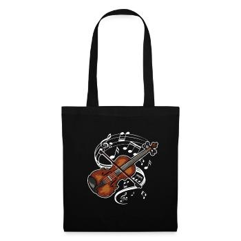 Orchestra Violin Musical Instrument Violin Player - Tote Bag - black - Front