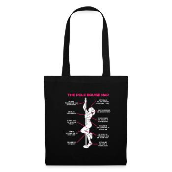 The Pole Bruise Map Funny Pole Dancer Dancing - Tote Bag - black - Front