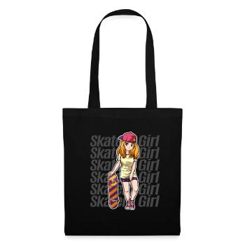Skateboard Filles Patinage Skateboard - Sac en tissu - noir - Devant