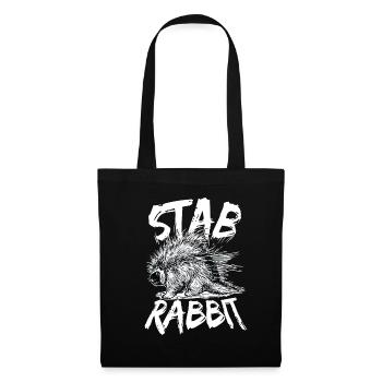 Amoureux des animaux Lapin Rongeurs Porc-épic Animaux - Sac en tissu - noir - Devant
