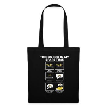 Things I Do In My Spare Time Funny Dirt Bike Lover - Tote Bag - black - Front