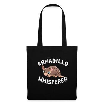 Tatou Chuchoteur Tatou Drôles d’animaux - Sac en tissu - noir - Devant