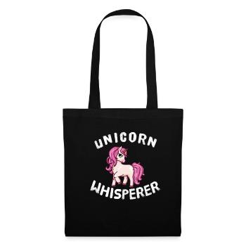 Funny Unicorn Lover Unicorn Whisperer - Tote Bag - black - Front