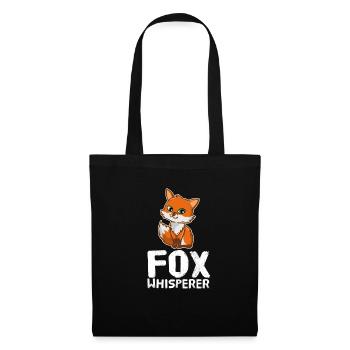 Funny Fox Lover Fox Whisperer - Tote Bag - black - Front