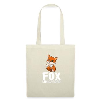 Fox Whisperer Süßer Fuchs Tierfreund Füchsin - Stoffbeutel - Natur - Vorne