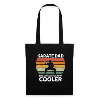 Karate Dad Like A Regular Dad But Cooler Shotokan - Stoffbeutel - Schwarz - Vorne