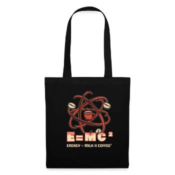 Energy = Milk x Coffee 2 Funny Physicist Coffee S - Stoffbeutel - Schwarz - Vorne