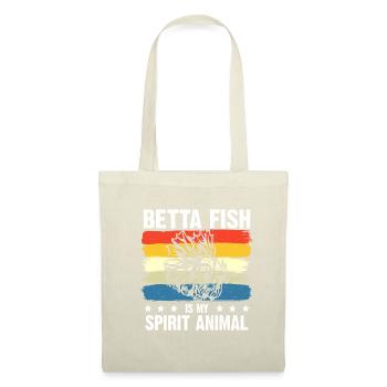 Betta Fish Is My Spirit Animal Siamesischer Kampff - Stoffbeutel - Natur - Vorne
