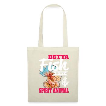 Betta Fish Is My Spirit Animal Siamesischer Kampff - Stoffbeutel - Natur - Vorne