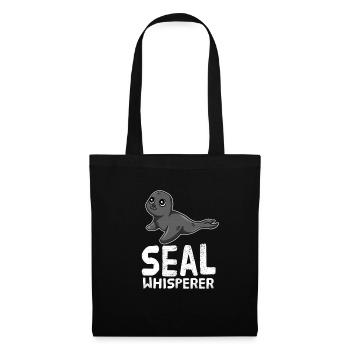 Funny Seal Lover Seal Whisperer - Tote Bag - black - Front