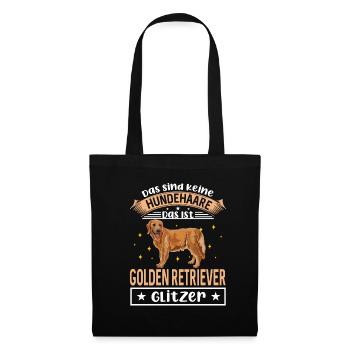 Das Sind Keine Hundehaare Das Ist Golden Retriever - Stoffbeutel - Schwarz - Vorne