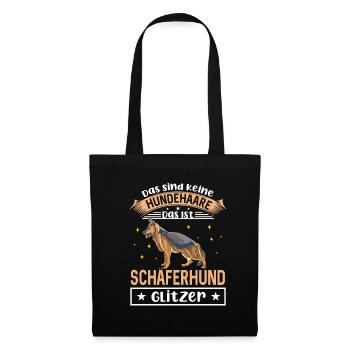 Das Sind Keine Hundehaare Das Ist Schäferhund Glit - Stoffbeutel - Schwarz - Vorne