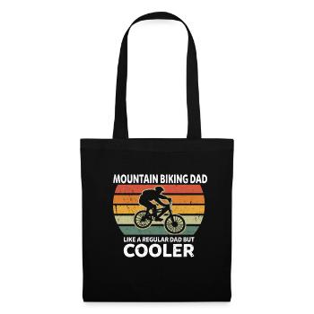 Mountain Biking Dad Like A Regular Dad But Cooler - Tote Bag - black - Front