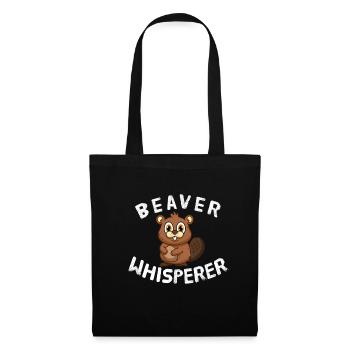 Funny Beaver Lover Beaver Whisperer - Tote Bag - black - Front