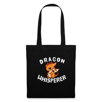 Drachen Whisperer Drachen Fabelwesen Märchen - Stoffbeutel - Schwarz - Vorne
