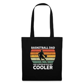Retro Basketball Dad Like A Regular Dad But Cooler - Tote Bag - black - Front
