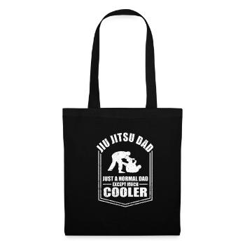 Jiu Jitsu Papa Drôle Père Dictons Fête des Pères - Sac en tissu - noir - Devant