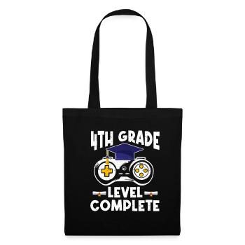 Fourth Grade Level Completed For Gamers Graduates - Tote Bag - black - Front
