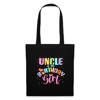 Crème glacée Oncle Fête d’anniversaire Neveu Nièce Crème glacée - Sac en tissu - noir - Devant