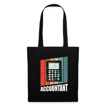 Conseils fiscaux Drôles Comptables Dictons Impôts - Sac en tissu - noir - Devant