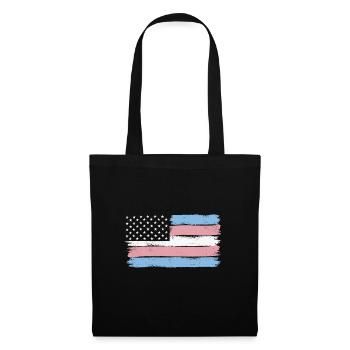 Transgender Pride USA LGBT Trans Drapeau - Sac en tissu - noir - Devant