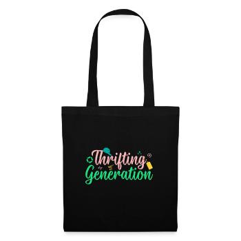 Friperie Shopper Thrifting Generation Friperie - Sac en tissu - noir - Devant