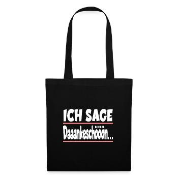 Ich sage Dankeschön für einen Kollege oder - Stoffbeutel - Schwarz - Vorne
