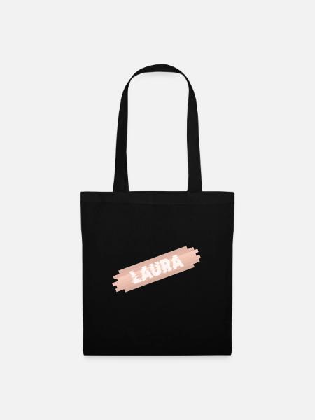 Cadeau pour Laura - Sac en tissu - noir